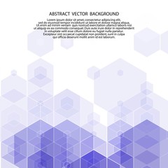dark blue background of hexagons. polygonal style. vector illustration. eps 10