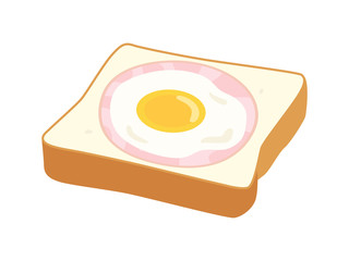 ハムエッグトースト