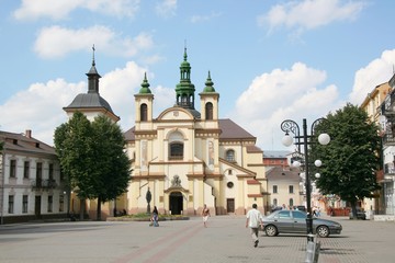 Ivano-Frankivsk, ukraine, church, architecture,  baroque, religion, building, cathedral, old, history, town, landmark, historic, 