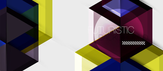 Hexagon vector business presentation or brochure template, technology modern design