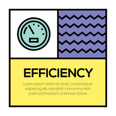 EFFICIENCY ICON CONCEPT