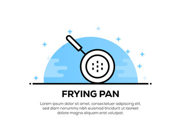 FRYING PAN ICON CONCEPT