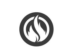 Obraz premium Fire flame Logo Template vector icon Oil, gas and energy logo