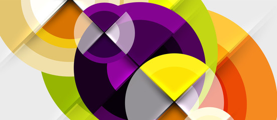 Fototapeta premium Circular geometrical design template