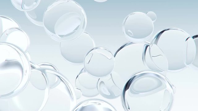 Abstract macro bubbles background