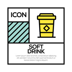 SOFT DRINK ICON CONCEPT