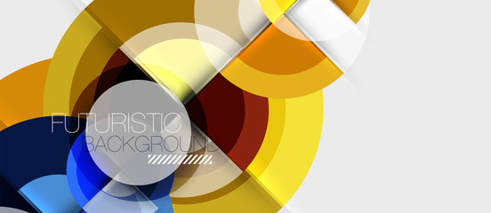 Geometric design abstract background - circles