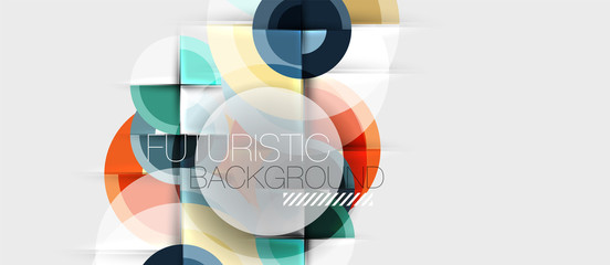 Obraz premium Circular geometrical design template