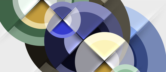 Obraz premium Geometric design abstract background - circles
