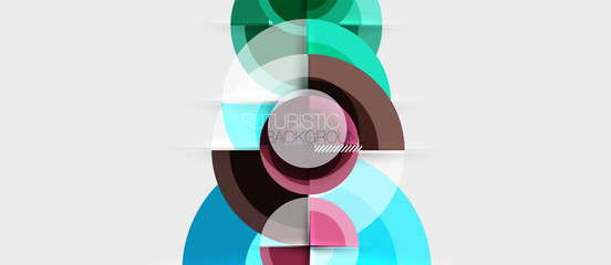 Obraz premium Geometric design abstract background - circles