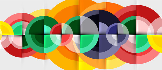 Geometric design abstract background - circles