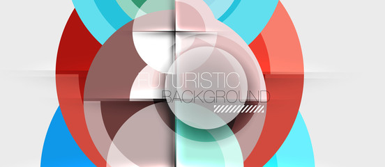 Obraz premium Geometric design abstract background - circles