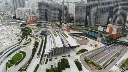 west kowloon station exteior, high speed rail hong kong to shenzhen, Guangzhou–Shenzhen–Hong...