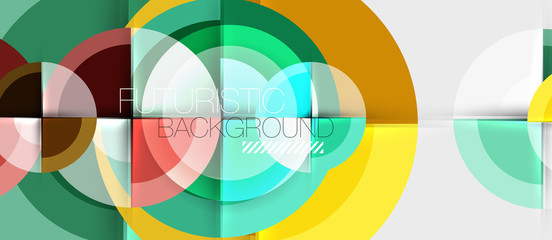 Obraz premium Geometric design abstract background - circles