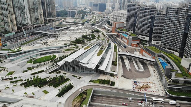 West Kowloon Station Exteior, High Speed Rail Hong Kong To Shenzhen, Guangzhou–Shenzhen–Hong Kong Express Rail Link