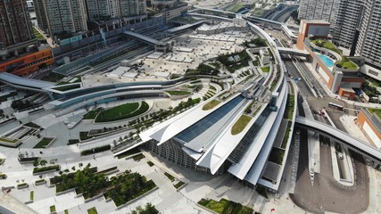 west kowloon station exteior, high speed rail hong kong to shenzhen, Guangzhou–Shenzhen–Hong Kong Express Rail Link