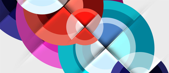 Obraz premium Geometric design abstract background - circles