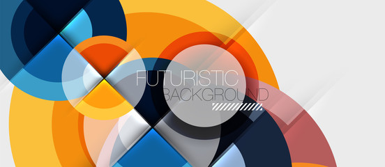 Fototapeta premium Circular geometrical design template