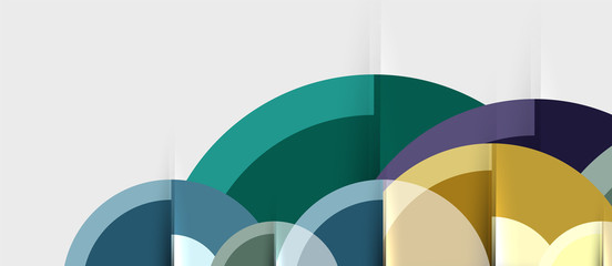 Obraz premium Geometric design abstract background - circles