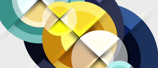 Obraz premium Geometric design abstract background - circles