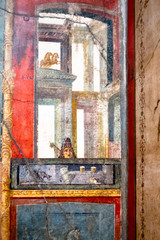 Ancient fresco in a house in Pompeii