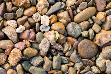 River rocks, various colors, background images