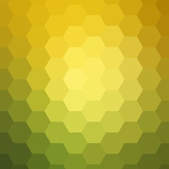 Fototapeta na wymiar Bright colorful background in polygonal style. yellow, green, golden hexagon. eps 10