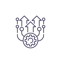 upgrade vector line icon