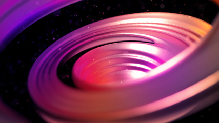 Elegant, luxury splash of gold liquid. 3d illustration, 3d rendering.