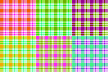 colorful madras vector plaids