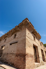 Ancient Roman building in Ostia Antica Rome Italy