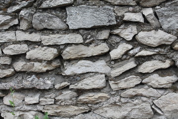 old stone wall of stones