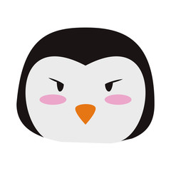 Cute penguin animal cartoon vector illustration