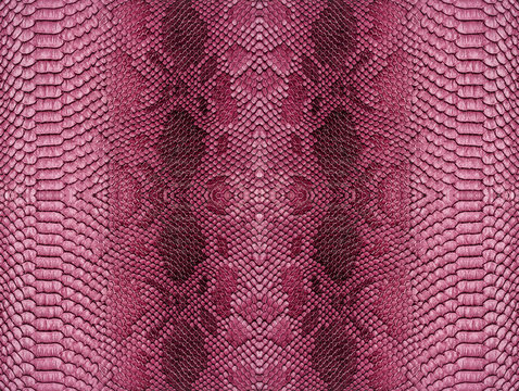 Snake skin background. Panoramic web banner with copy space.