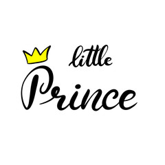 Little Princess lettering vector illustration