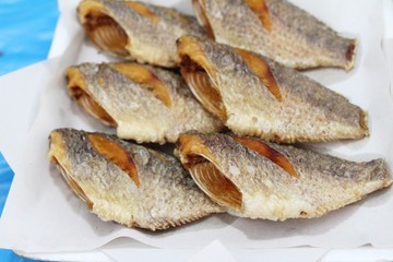 Fried fish is tasty at street food