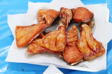 Fried fish is tasty at street food