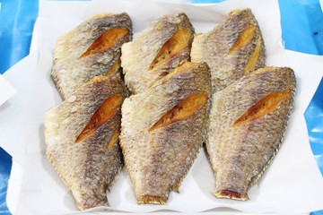 Fried fish is tasty at street food