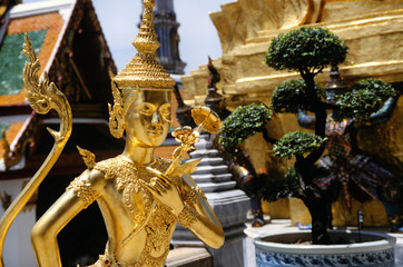 wat phra keo tempelwächter in bangkok.