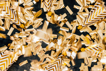 Party festive background golden tone 