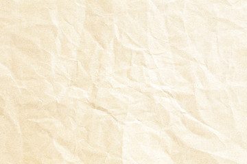 Fototapeta premium Old Crumpled brown paper texture
