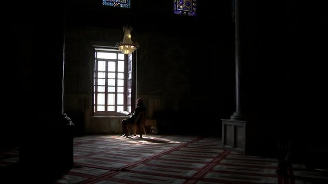man praying