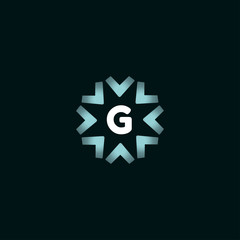 Obraz premium G Letter alphabet logo template