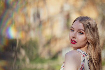 Naklejka premium Girl in Dreams