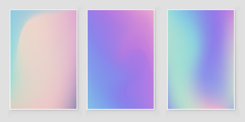 Fototapeta premium Abstract blurred Holographic gradient background 