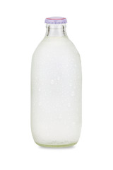 Soda water isolated on white