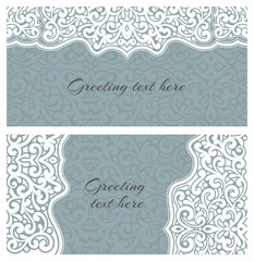 Elegant greeting vintage cards