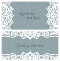 Elegant greeting vintage cards