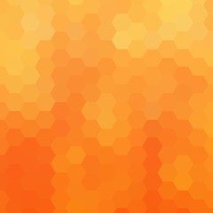 hexagon orange background. abstract vector illustration eps 10