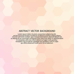 vector background. pink hexagons. polygonal style. eps 10